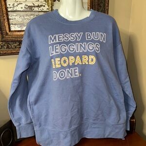 Love & Pineapples so soft Blue Graphic Sweatshirt